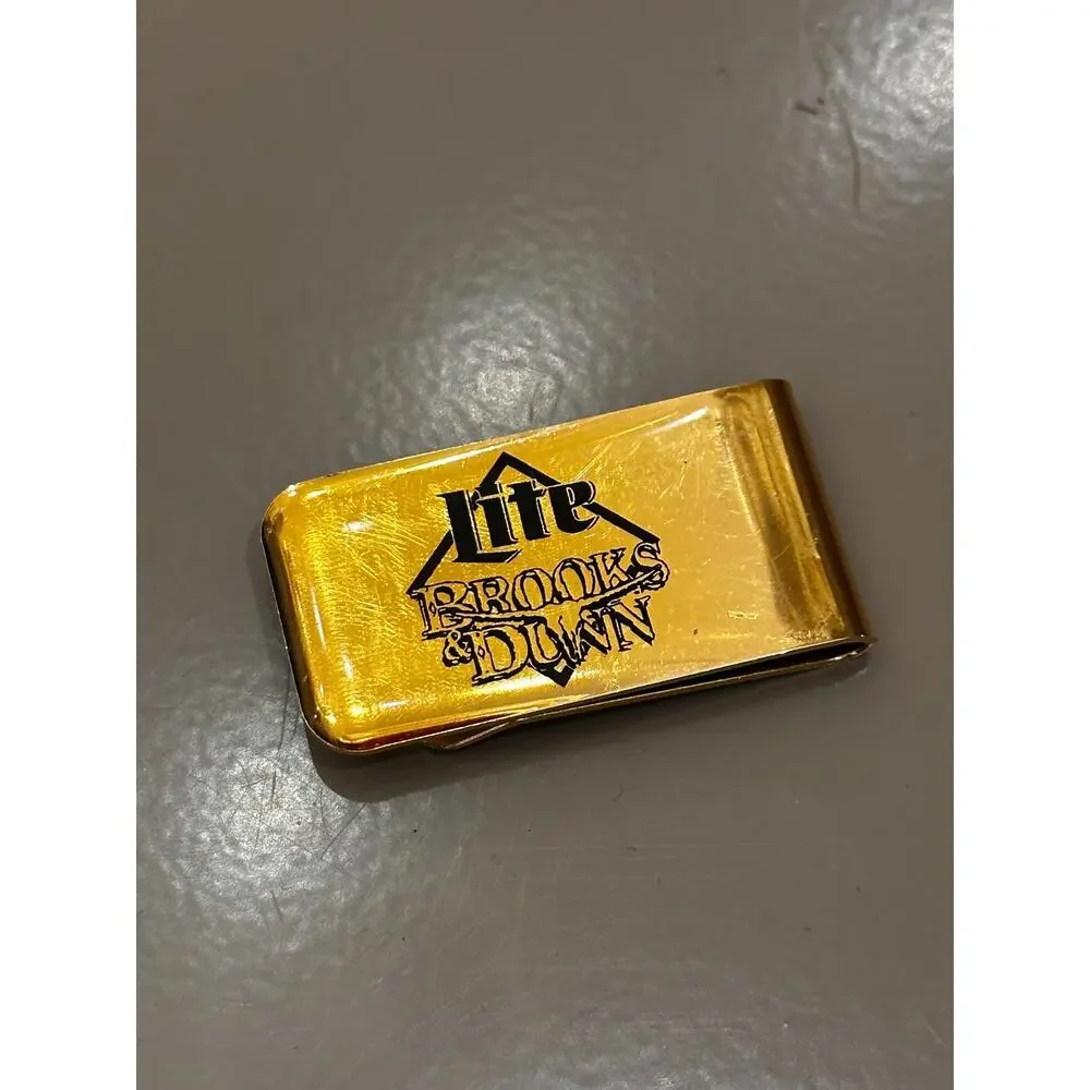 90s Vintage Miller Lite Brooks & Dunn Money Clip
